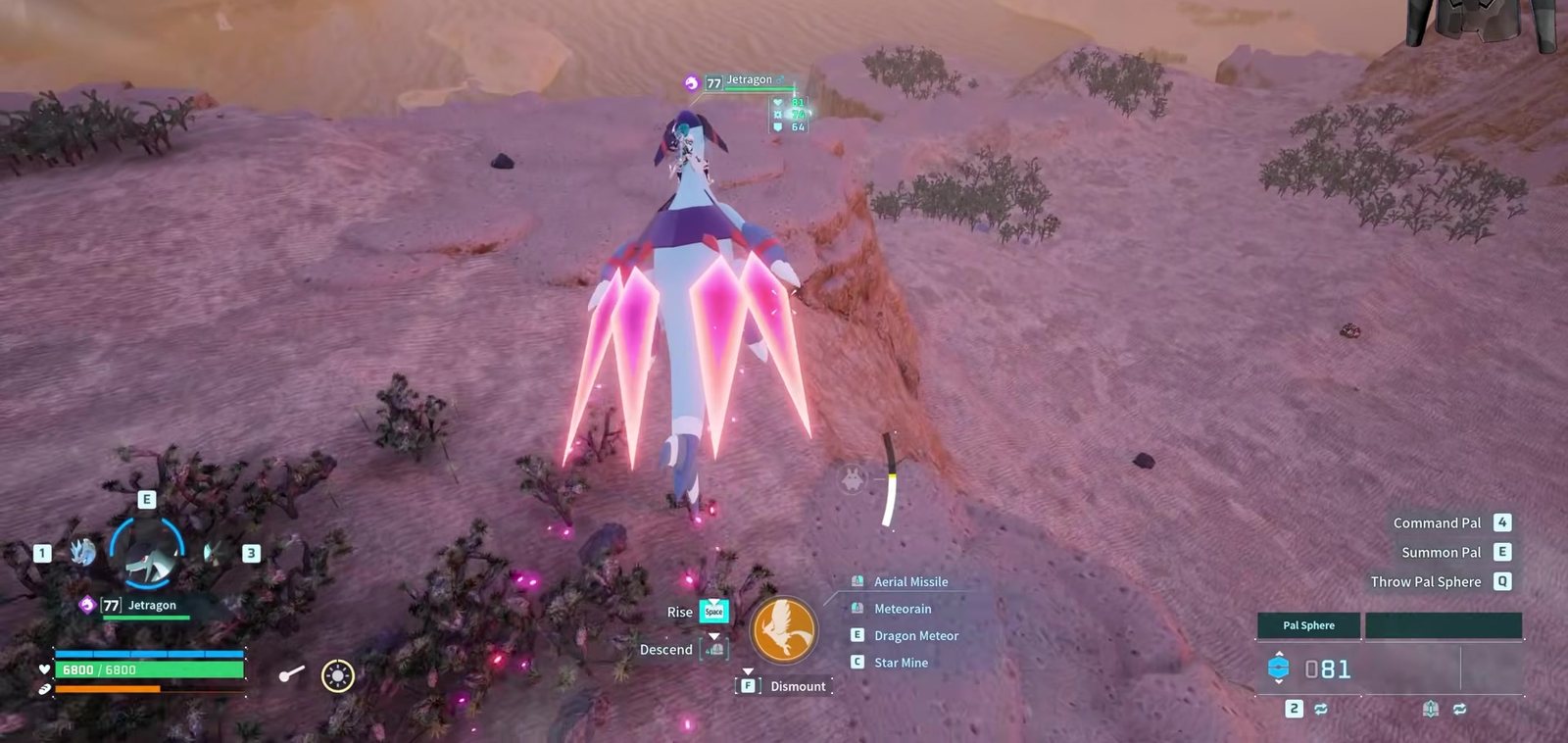 Desert canyons at dusk near the terminal at 605, 304.
