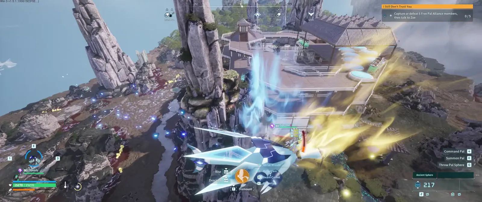 A river, ruins and natural terraces become a glass-floored production town at -321, -1389.