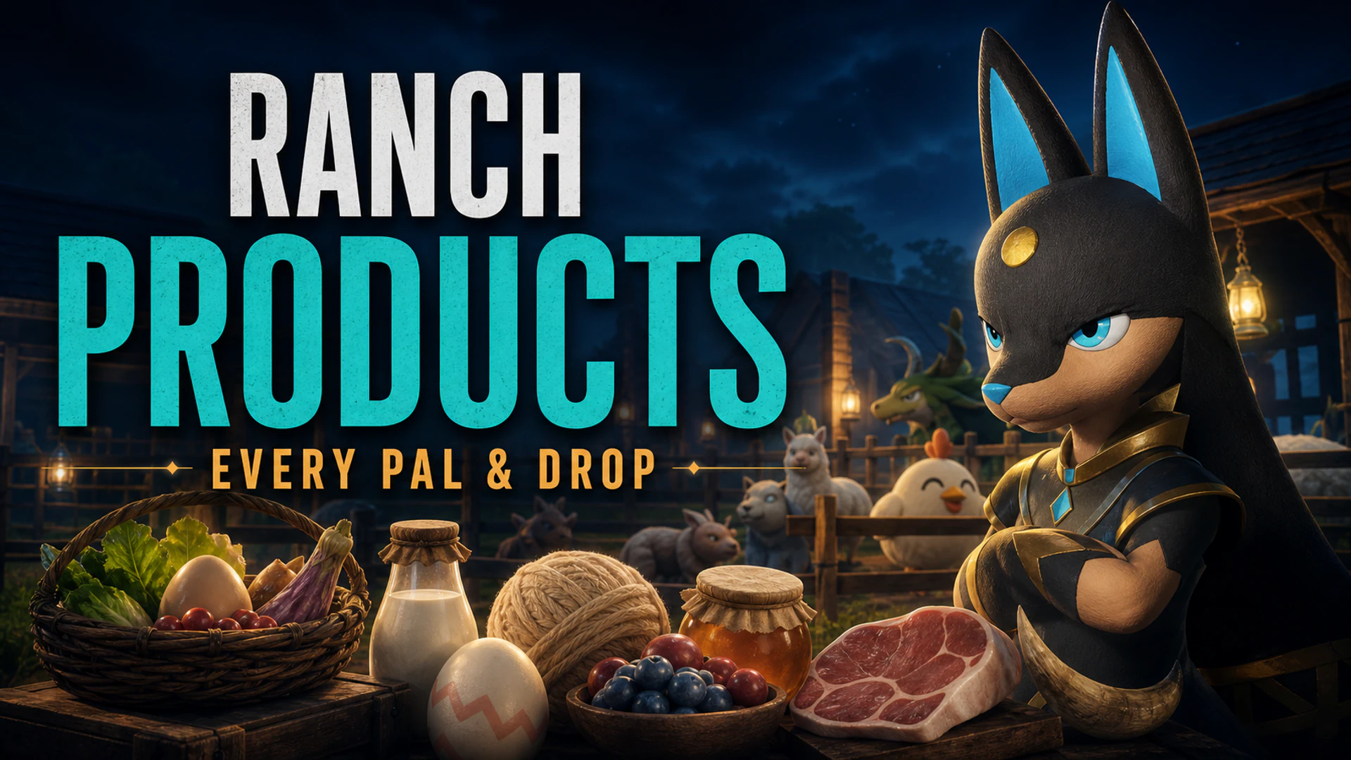 Palworld Ranch Pals & Products Explorer | PalMods