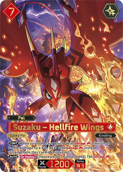 Suzaku card art BP01-002SP