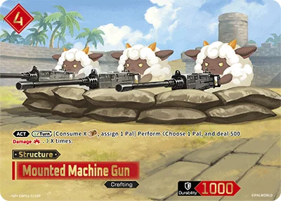 Mounted Machine Gun card