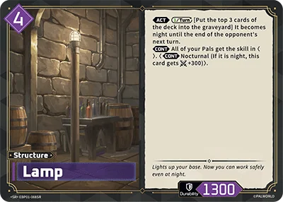 Lamp card