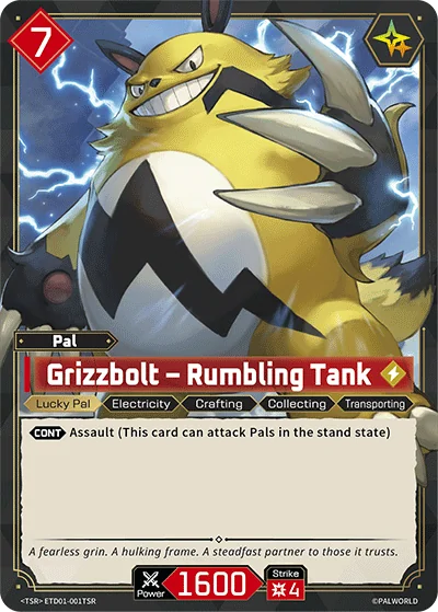 Grizzbolt card art TD01-001TSR